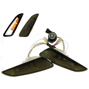 Knipperlicht set Vespa Primavera / Sprint titanium led 2.0 (Audi look) voorzijde