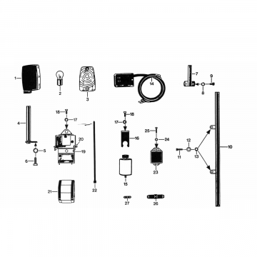 Knipperlichten - Accu - Spanningsregelaar Zundapp KS 50 530-010, 011, 500