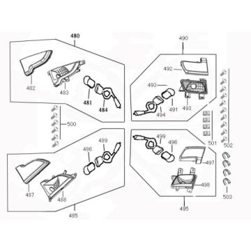 Knipperlichten Benzhou ZN50QT-36 zwart