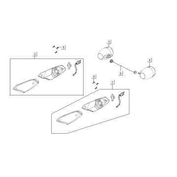 Knipperlichten Kymco Agility 12" 125 blauw