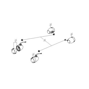 Knipperlichten Kymco Carry 50i 4-takt Euro 4 wit