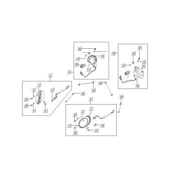 knipperlichten Kymco Sento 50 4-takt bruin