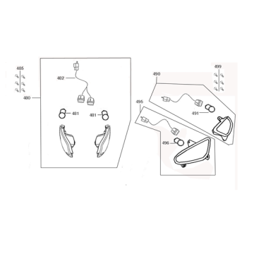 Knipperlichten Wangye HT50QT-12 bruin