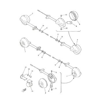 Knipperlichten Yamaha FS1
