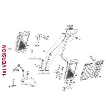 Radiateur - Koeling Derbi Senda R X-Treme 2007 Euro 2 edition 3