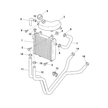 Radiateur - Koeling Yamaha Aerox 50 2-takt LC