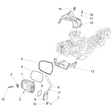 Kleppendeksel - Bougie Piaggio Liberty 125 IGET 3V ABS Euro 5