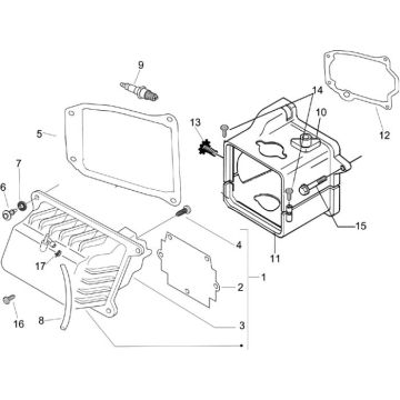 Koelkappen - Kleppendeksel - Bougie Piaggio Fly 50 4-takt AC