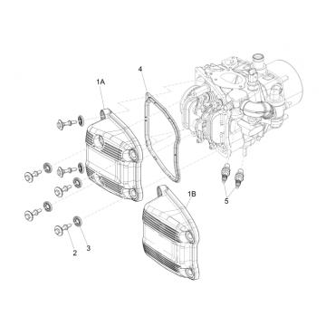 Kleppendeksel - Bougie Piaggio MP3 500 LT Business 2014-2016