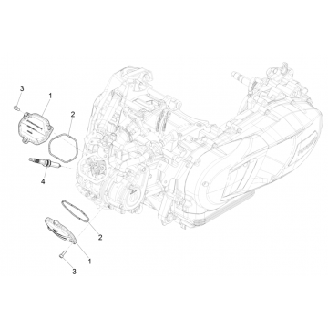 Kleppendeksel - Bougie Vespa GTS 125 IE ABS Euro 5 2021