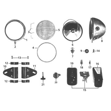 Koplamp - Achterlicht Zundapp GTS 50 517-40L0