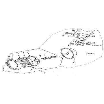 Koplamp BTC Grande Retro 125