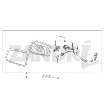 Koplamp BTC Riva Sport brons