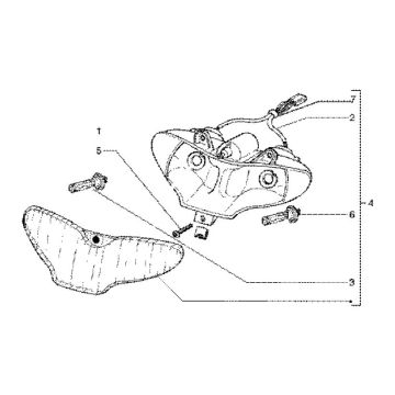 Koplamp Gilera Runner FXR 180 2-takt