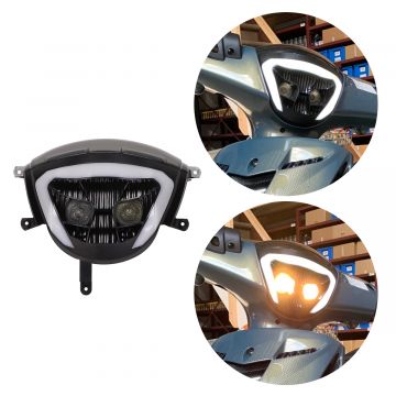 Koplamp led 2.0 Piaggio Zip 2000-> DMP zwart