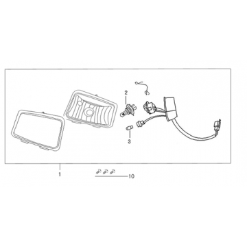 Koplamp Senzo RivaLux S flat mat antraciet