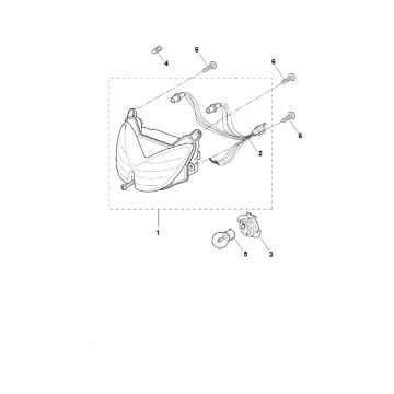 Koplamp Yamaha Aerox 50 2-takt LC