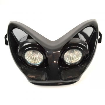 Koplamp Yamaha Aerox/MBK Nitro DMP Special Halogeen zwart