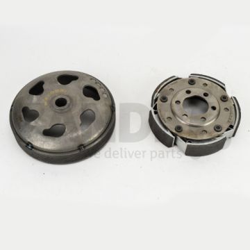 Koppelingssegmenten met koppelingshuis -Malossi Maxi Fly diameter 160mm- Piaggio 400-500cc/BMW 400cc/Aprilia 400-500cc/Gilera 500cc/Peugeot 400-500cc/Malaguti 500cc 5216202