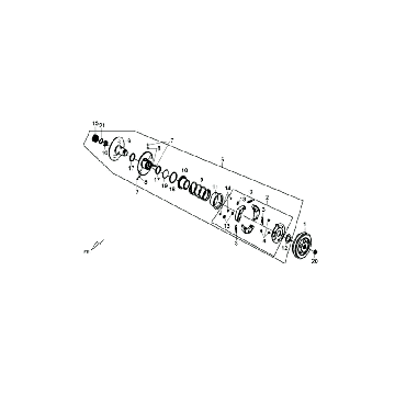 Koppeling - Koppelingshuis Sym Fiddle III Matt Black