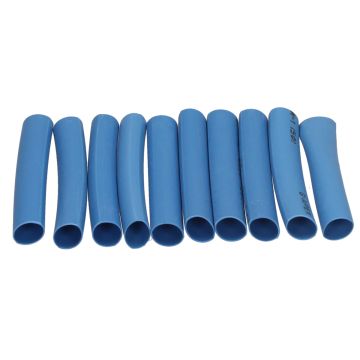 Krimpkous 5.0mm x 40mm blauw 10st