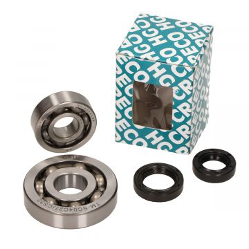 Krukas lagerset  met keerringset Piaggio 50cc 4-takt 2V/3V/4V Zip 2006→/Primavera/Sprint/Fly/Liberty/Scarabeo/ET4/LX/LXV/S/Boulevard DMP