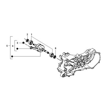 Krukas Piaggio Typhoon 50 2-takt AC 1998-2005
