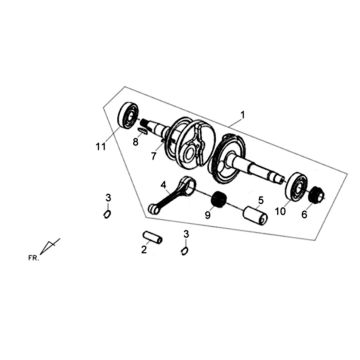 Krukas Sym XPRO 50 4-takt AC Euro 4
