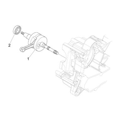 Krukas Vespa LX 50 4-takt 4V 45km/u Krukas Vespa LX 50 4-takt 4V 45km/u