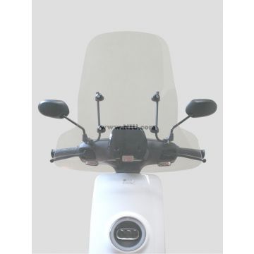 Windscherm hoog transparant Niu M1 M+  (zonder bevestigingsset) Biondi