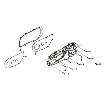 L. crank case cover Sym Orbit II 125i E4