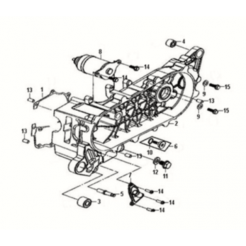 L. crank case Sym Fiddle III 50 E3