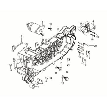 L. Crank Case Sym Orbit III 125I E5