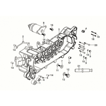 L. crank case Sym X-Pro 50 E5