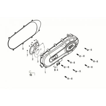 Carterdeksel Sym Fiddle IV 50 Euro 5