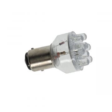 Lamp LED BAY15d 12V rood (OLI)