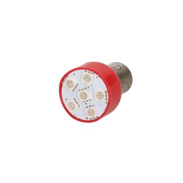 Lamp LED BAY15d 12V rood