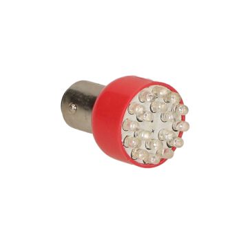 Lamp LED P21/5W BAY15d 12V rood