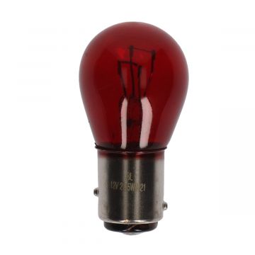 Lamp 12V/21/5W BAY15D rood
