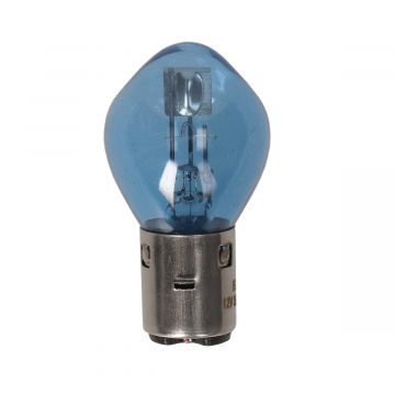 Lamp 12V/35/35W S2 BA20D blauw Xenon look