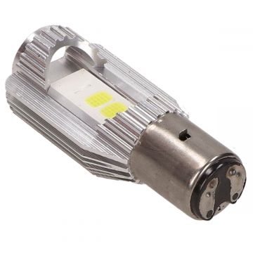 Lamp LED 12V/6W BA20D  X2/800Lm/6000k (onder andere Vespa)