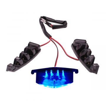 Led verlichting blauw voorscherm/front Piaggio Zip 2000→50cc 2/4-takt (SP voorfront)