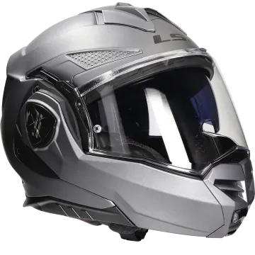Flip-backhelm LS2 Advant X Solid FF901 mat titanium