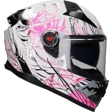 Integraalhelm LS2 Vector II Darflo FF811 wit / roze
