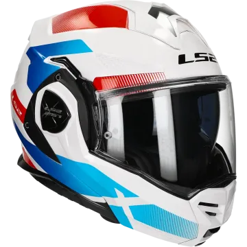 Flip-backhelm LS2 Advant X Nova FF901 wit / blauw / rood
