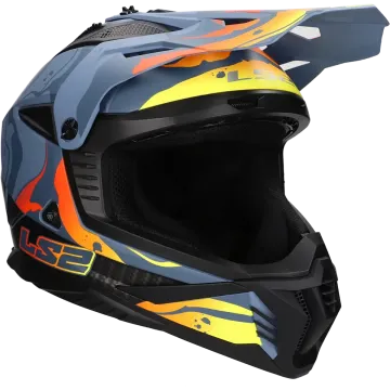  Crosshelm LS2 Fast II Wash MX708 grijs