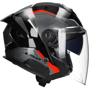 Jethelm LS2 Verso II Air OF618 zwart / rood