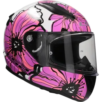 Integraalhelm LS2 Rapid II FF353 Poppies roze