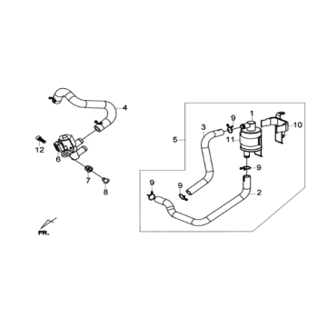 Lucht unit Sym Joymax 300I ABS E3 2014-2016