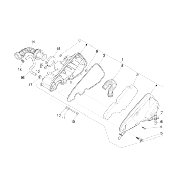 Luchtfilter Vespa Primavera 50 4-takt IGET 3V Euro 4